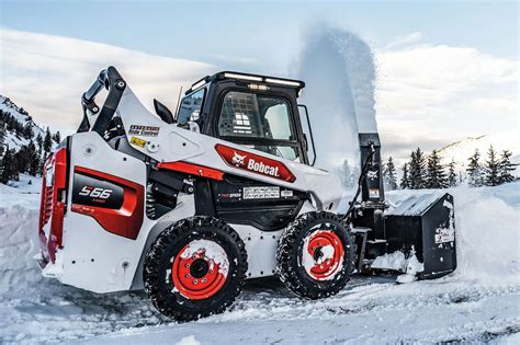 skid steer snow blower tractorhouse|snowblower for bobcat skid steer.